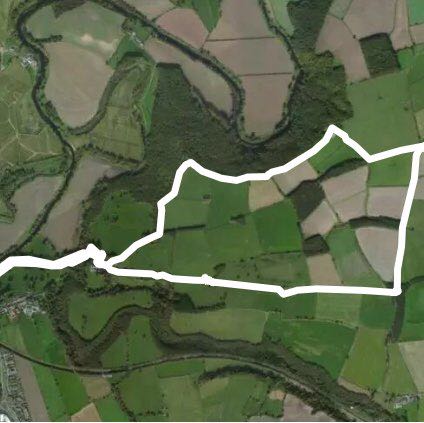 Sunderland Bridge walking route map in Croxdale