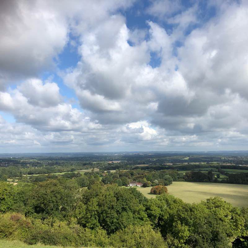 South downs walking route map in Ditchling