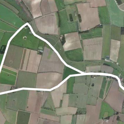 Pie filling walking route map in Wighton