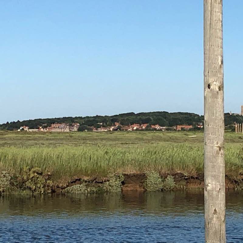 Beautiful Blakeney walking route map in Wighton
