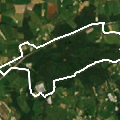 Gossmoore walking route map in Saint Dennis