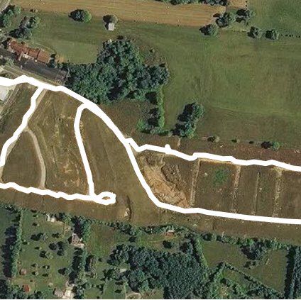 Grove Park Subdivision walking route map in Spring Hill