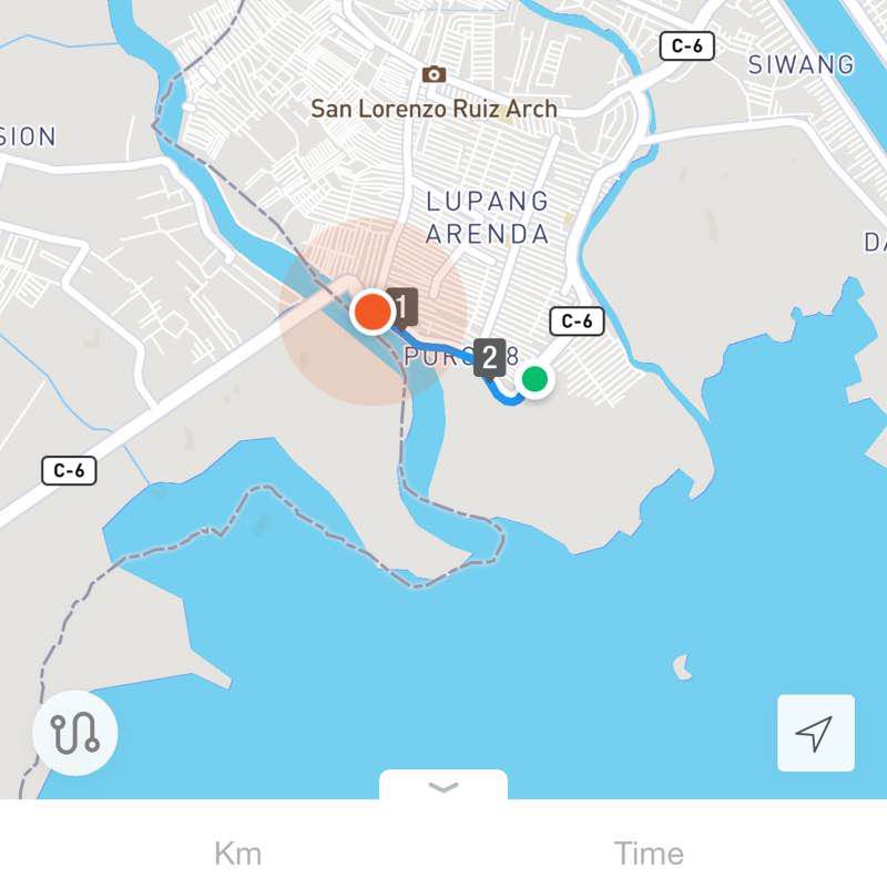 My morning walk route