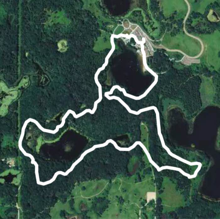 Southeast Lakes Hiking Loop walking route map in Inver Grove Heights