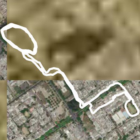 Silvi Park , Phase 10 , Mohali walking route map in Sahibzada Ajit Singh Nagar