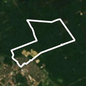 Mushroom ride walking route map in Étiolles