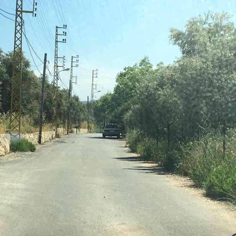 Cheikhtaba walking route map in Mar Lia Hdari