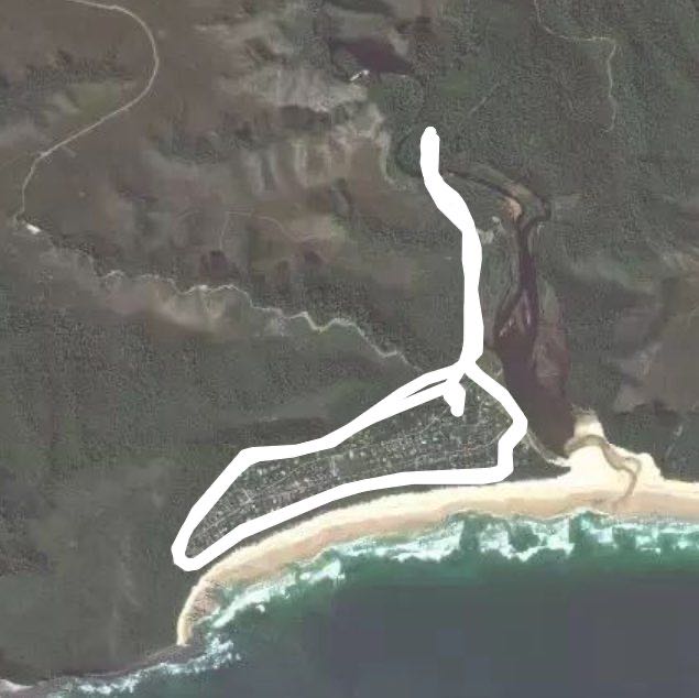 Nature’s valley walking route map in Nature's Valley