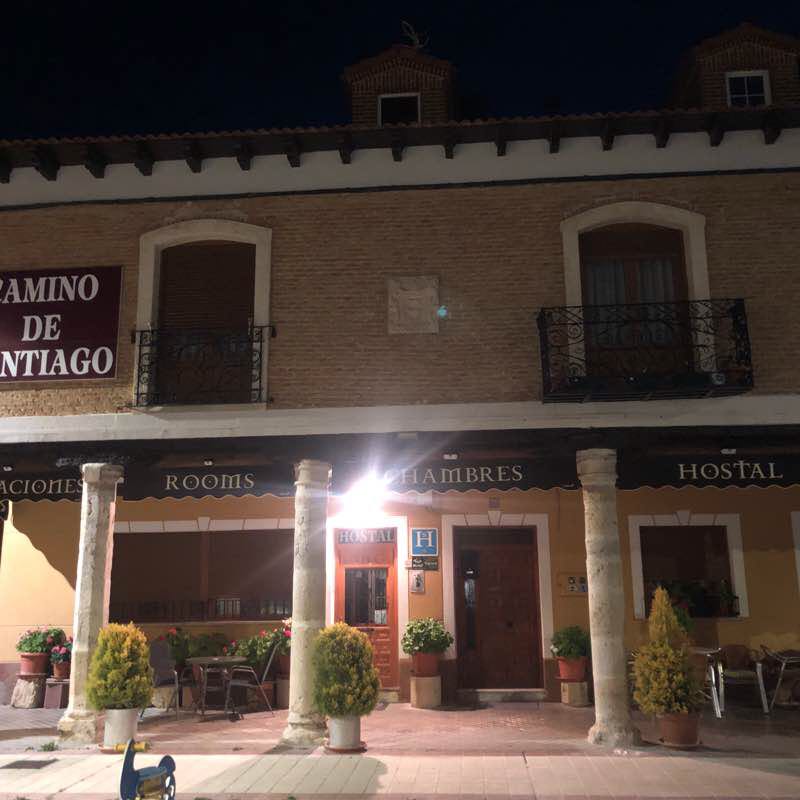 Day 15_ Fromista >> Carrion de los Condes walking route map in Boadilla del Camino