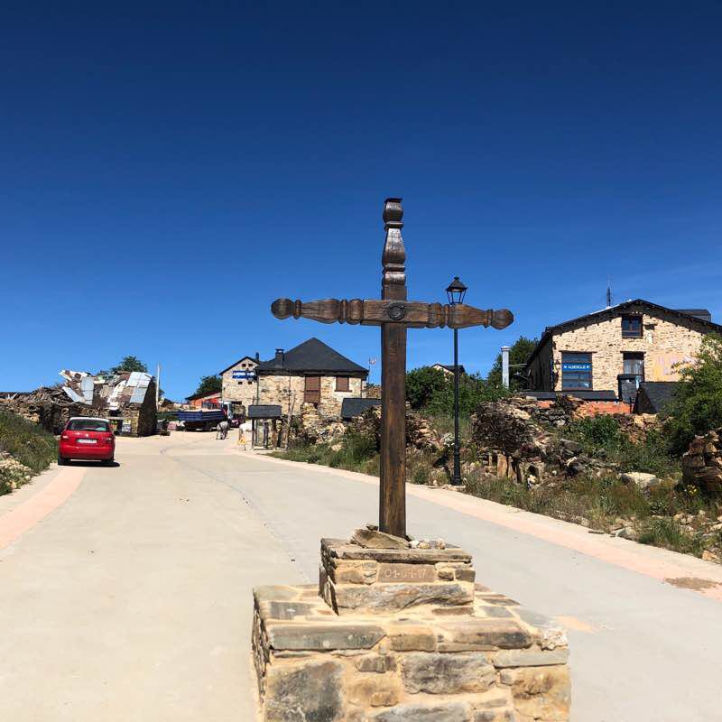 21Day Astroga - Foncebadon walking route map in San Justo de la Vega