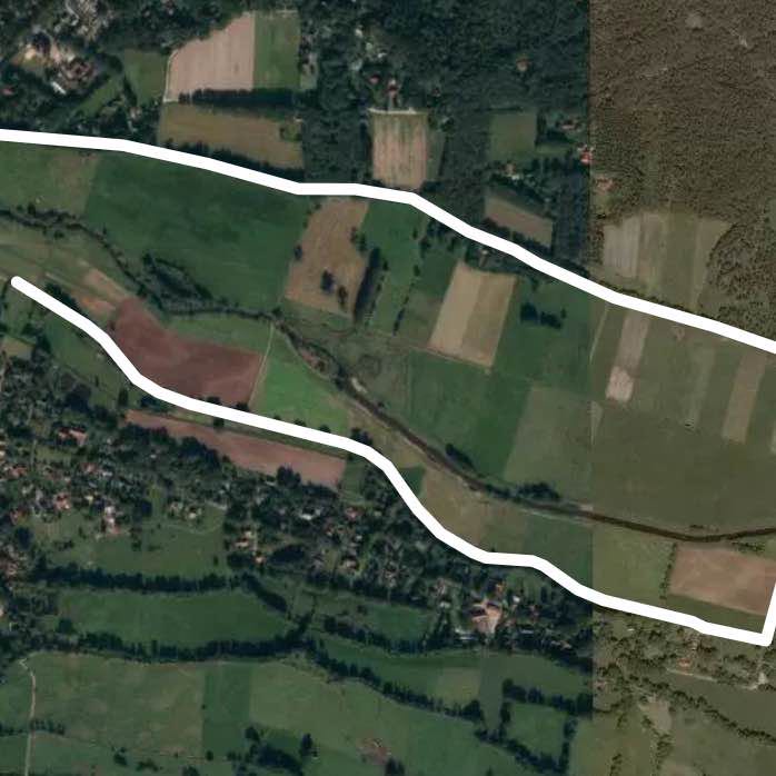 Fischerhude walking route map in Ottersberg