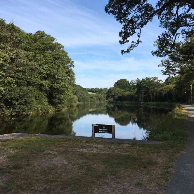 From Keriou to Menez ar Faouet Cosquerou walking route map in Rostrenen