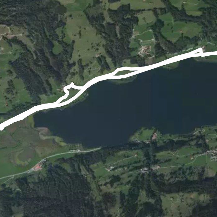 Alpsee in the Allgäu walking route map in Immenstadt im Allgäu