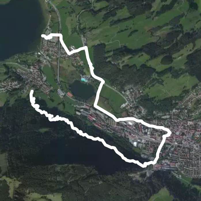 Alpsee - Brühl- Immenstadt via the Hornweg walking route map in Immenstadt im Allgäu