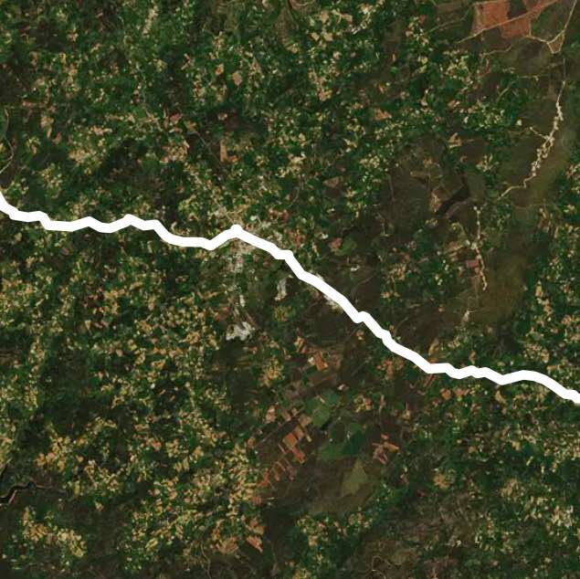 Hike in Furelos, Melide, Spain walking route map in Palas de Rei