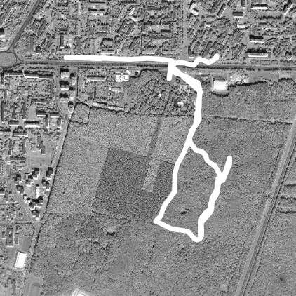 Park walking route map in Saransk