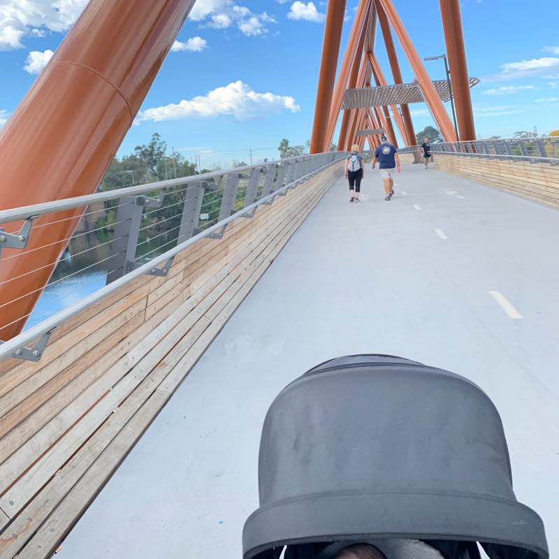 River walk walking route map in Emu Plains