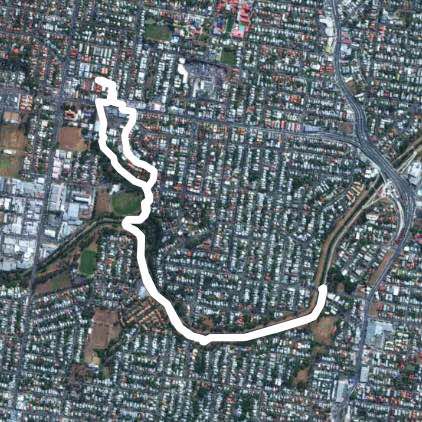 Walk/ kinda run to first bridge