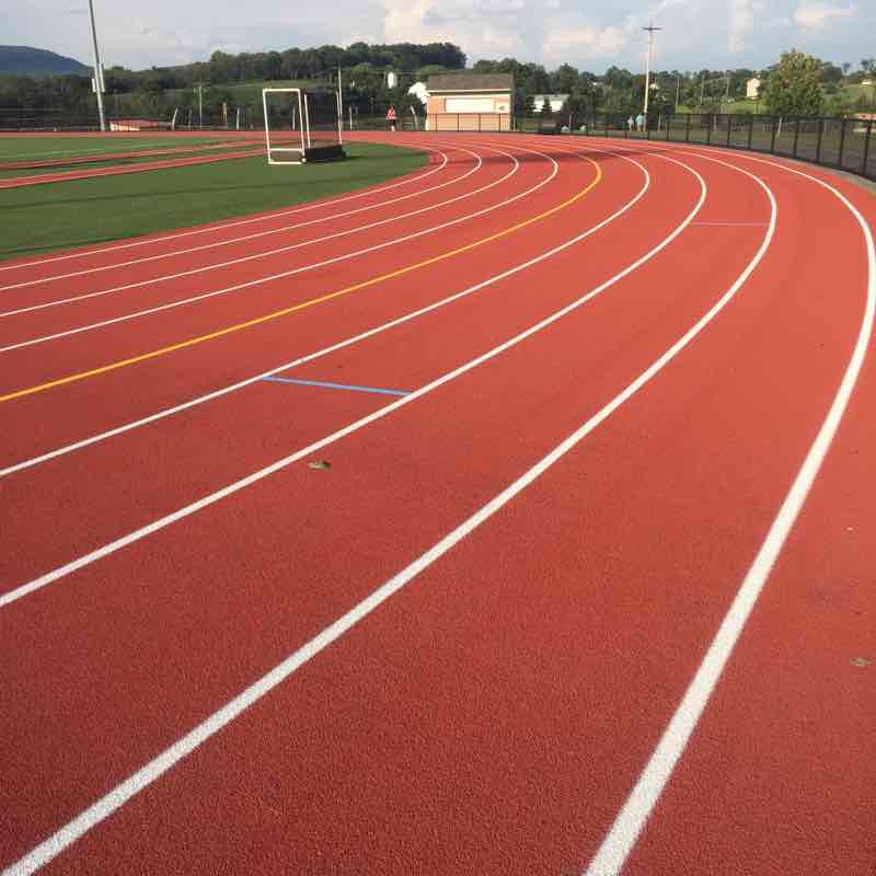 Hamburg HS Track walking route map in Lenhartsville