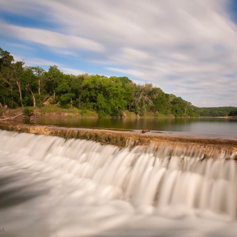 5 Mile Dam walking route map in Maxwell