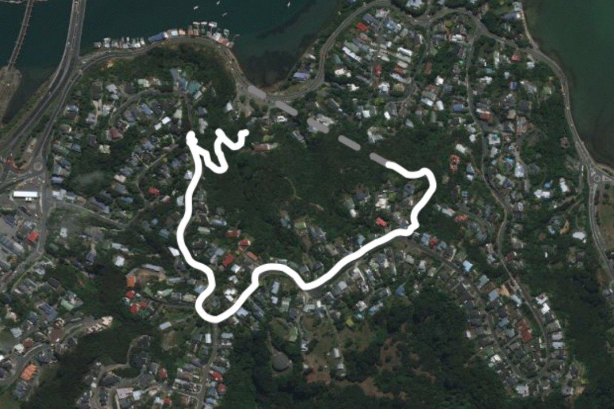 1.40 Km Route in Paremata-Pauatahanui, 5024, Porirua, Wellington Region, New Zealand