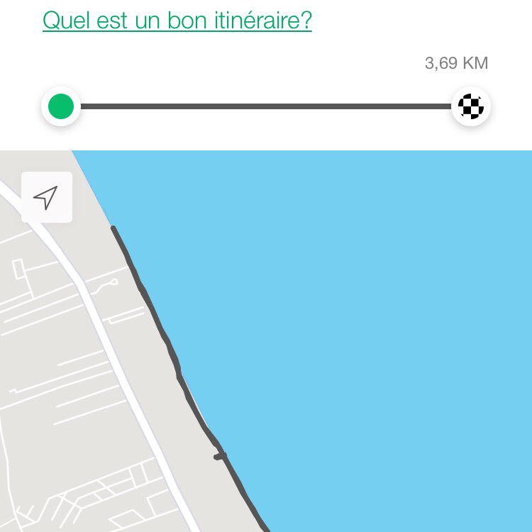 Chat Mariem 1 walking route map in Sousse