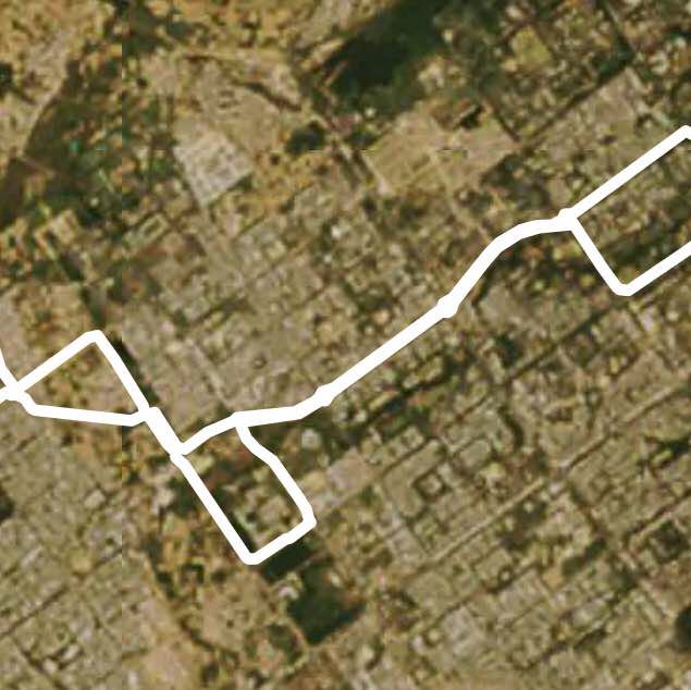 Mohali to Chandigarh. Confluence of two cities. walking route map in Sahibzada Ajit Singh Nagar