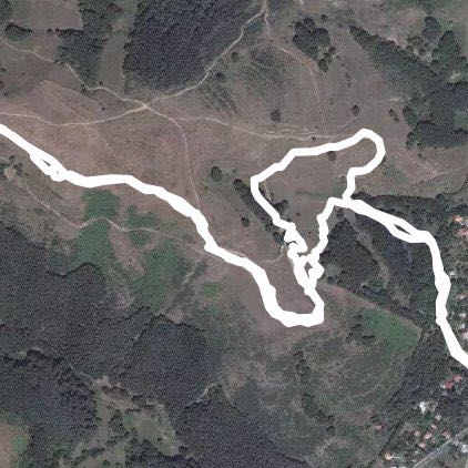 Zhelezniza walking route map in Zheleznitsa