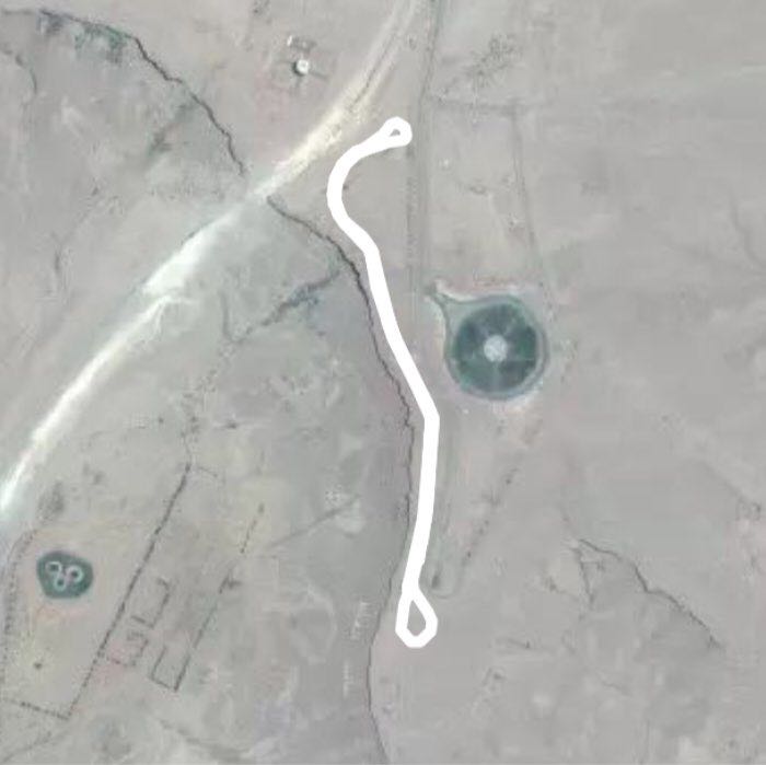 Alghat walking route map in Al Ghat