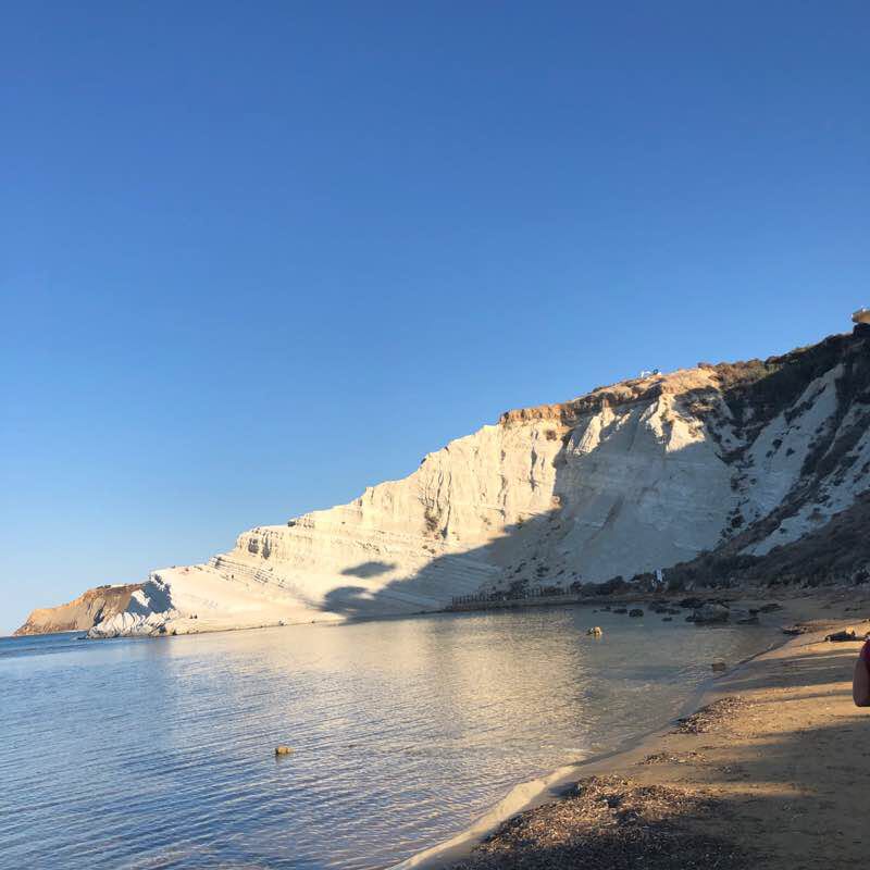 Scala- dei-Turks walking route map in Porto Empedocle