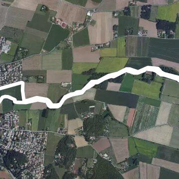 The discovery trail walking route map in Montmeyran