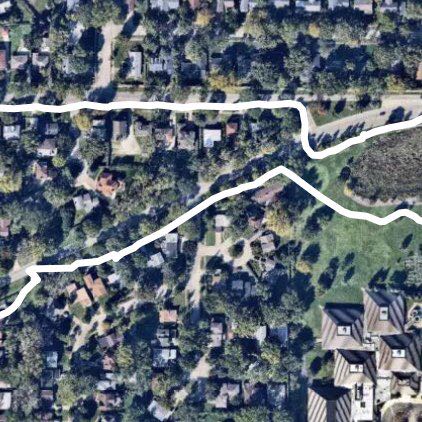 Koda - Centenial Park walking route map in Evanston