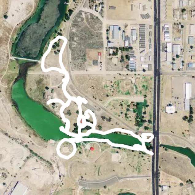 Buddy Holley Park Austin Bridge section Walk Lubbock, Texas, USA Pacer