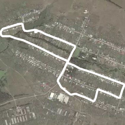 Sancheleevo walking route map in Verkhnee Sancheleevo