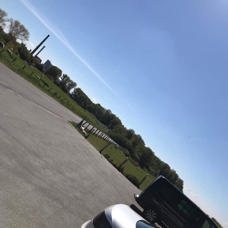 Rinse field at noon in the sun walking route map in Glückstadt