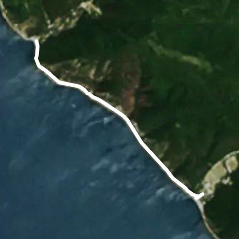 Janhot-rock Parus-Praskoveevka walking route map in Dzhankhot