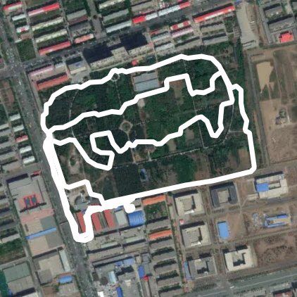 Oi mod walking route map in Hu He Hao Te Shi