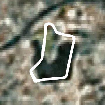 Tabor walking route map in Tikhvin