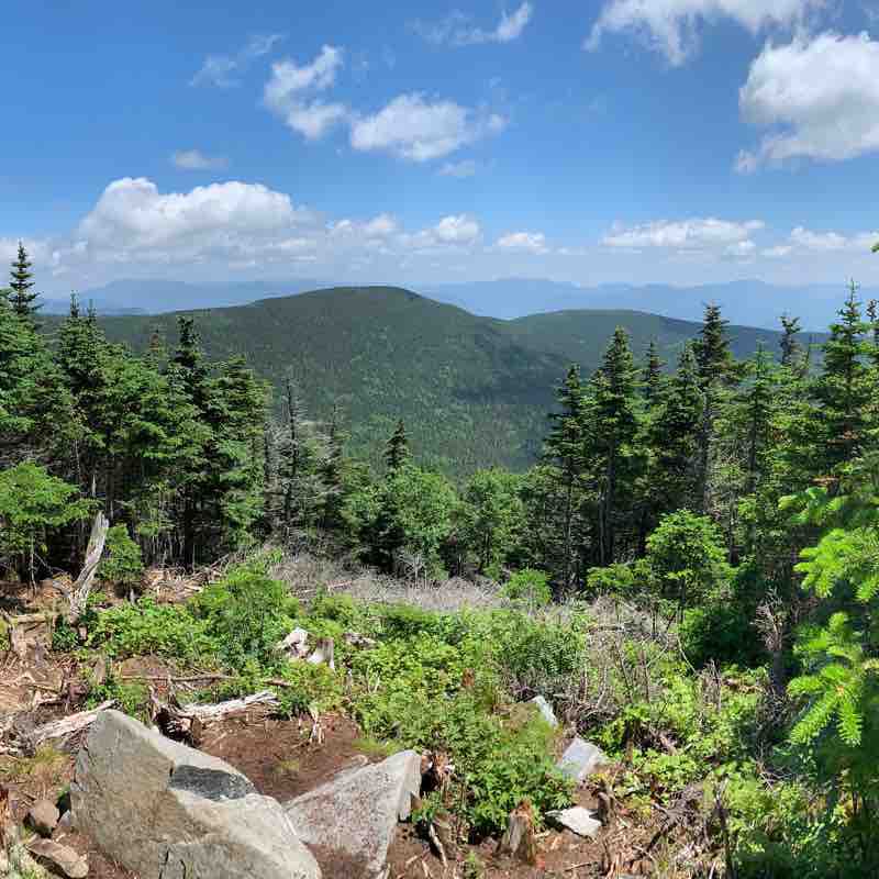 Mount Moosilauke, NH walking route map in Woodstock