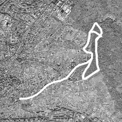 Cornesti_platou walking route map in Târgu Mureș