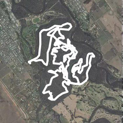 Deni bike track big loop walking route map in Deniliquin