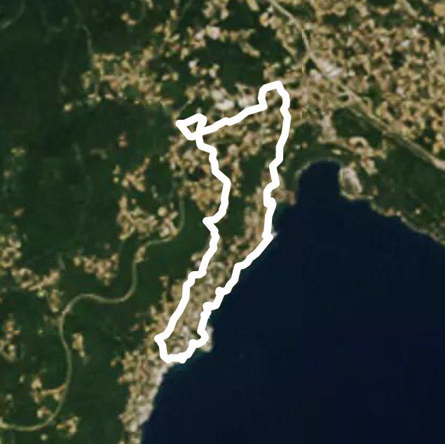 Opatija Volosko lungo mare Matulji walking route map in Matulji