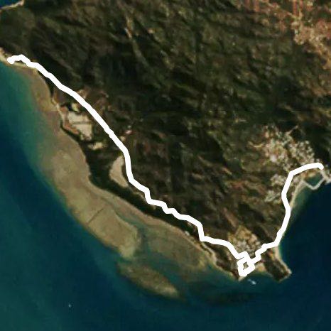 Nelly Bay to West Point back To Picnic Bay walking route map in Nelly Bay