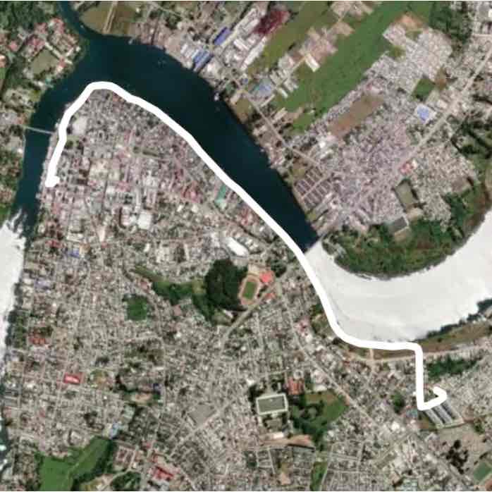 Costanera río calle calle