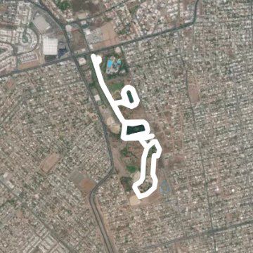 Park 87 walking route map in Culiacán