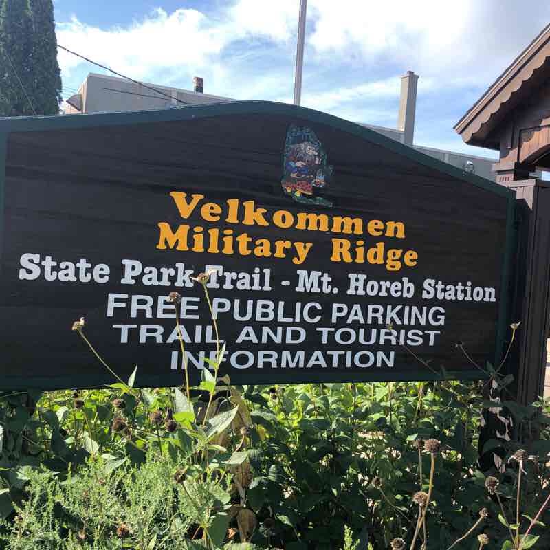 Shenanigans trail walking route map in Mount Horeb