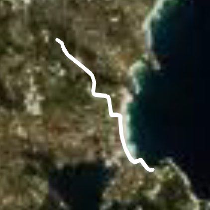 North Manly to Shelley beach walking route map in North Manly