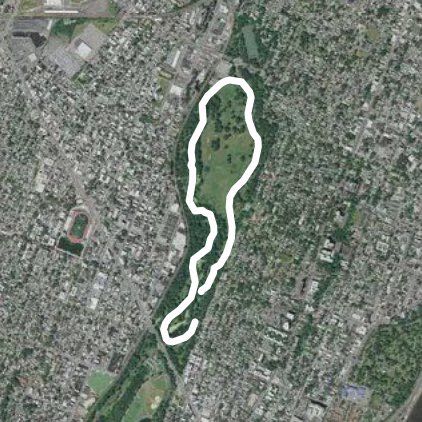 Brank walking route map in Kearny