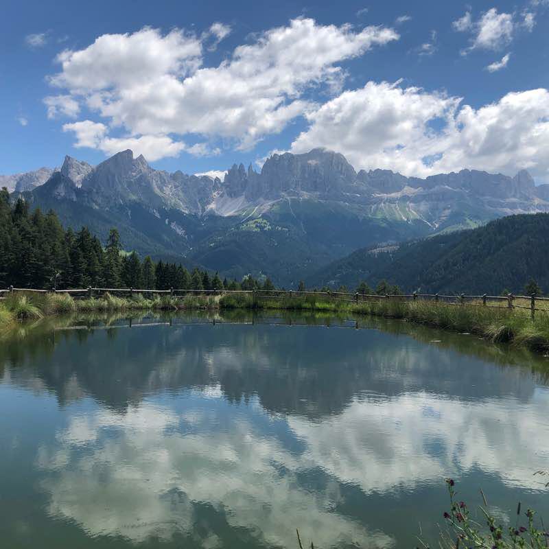 Tschafon Hut walking route map in Lavina Bianca