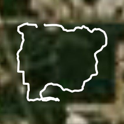 Outer-loop of Springbrook Nature Reserve walking route map in Spring Lake Park